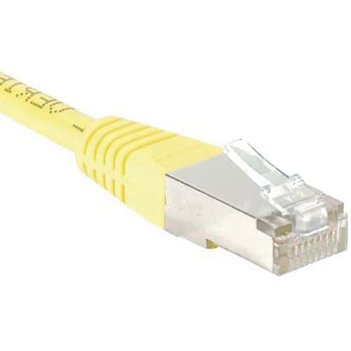 Cordon RJ45 Budget catégorie 5e F/UTP jaune - 10 m