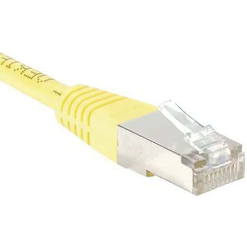 Cordon RJ45 Budget catégorie 5e F/UTP jaune - 3 m