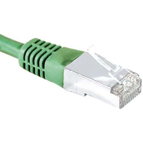 Cordon RJ45 Budget catégorie 5e F/UTP vert - 0,5 m