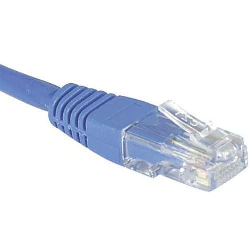 Cordon RJ45 Budget catégorie 5e U/UTP bleu - 10 m