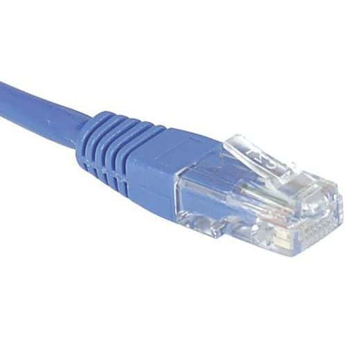 Cordon RJ45 Budget catégorie 5e U/UTP bleu - 2 m