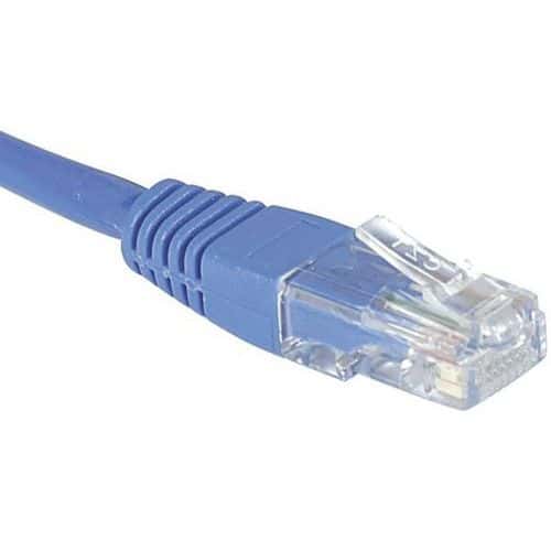 Cordon RJ45 Budget catégorie 5e U/UTP bleu - 3 m