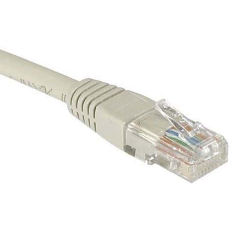 Cordon RJ45 Budget catégorie 5e U/UTP gris - 15 m