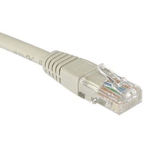 Cordon RJ45 Budget catégorie 5e U/UTP gris - 3 m