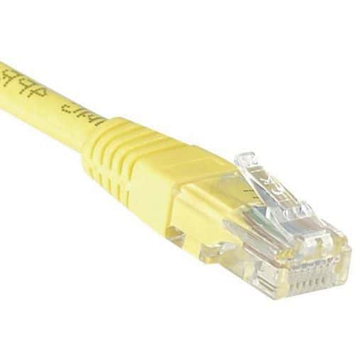 Cordon RJ45 Budget catégorie 5e U/UTP jaune - 3 m