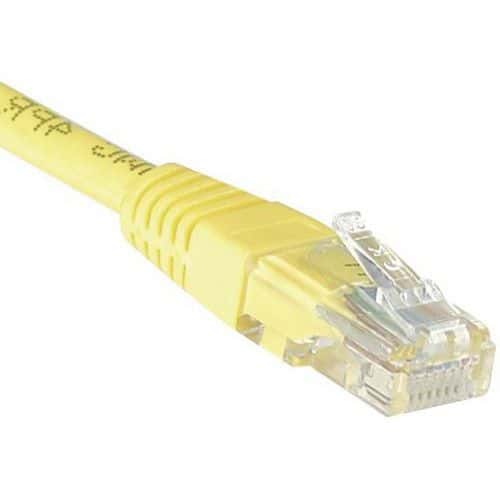 Cordon RJ45 Budget catégorie 5e U/UTP jaune - 5 m