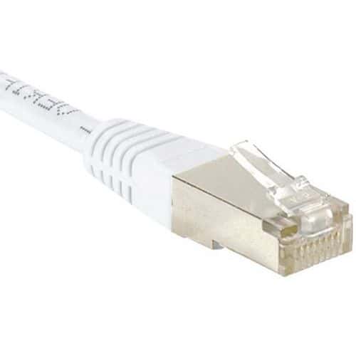 Cordon RJ45 Budget catégorie 6 F/UTP blanc - 10 m