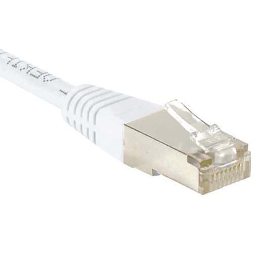 Cordon RJ45 Budget catégorie 6 F/UTP blanc - 30 m