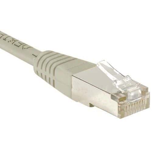 Cordon RJ45 Budget catégorie 6 F/UTP gris - 0,5 m