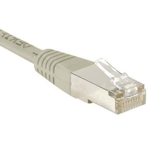 Cordon RJ45 Budget catégorie 6 F/UTP gris - 15 m