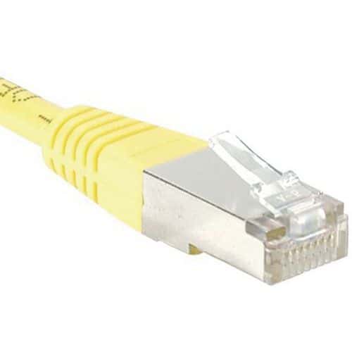 Cordon RJ45 Budget catégorie 6 F/UTP jaune - 20 m