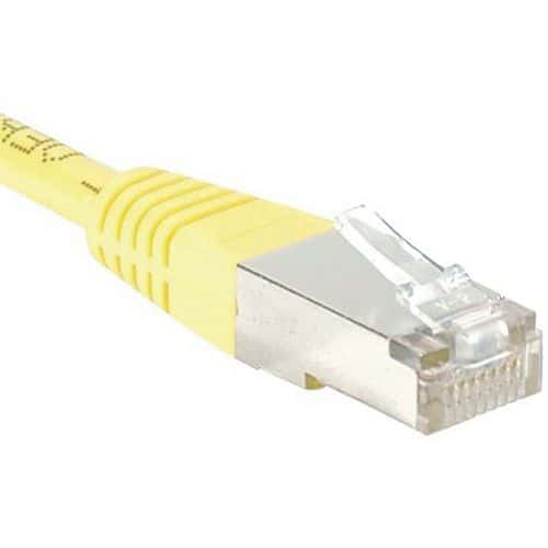 Cordon RJ45 Budget catégorie 6 F/UTP jaune - 25 m