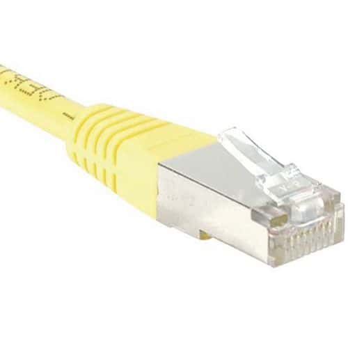 Cordon RJ45 Budget catégorie 6 F/UTP jaune - 30 m