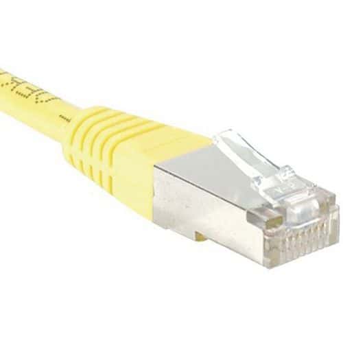 Cordon RJ45 Budget catégorie 6 F/UTP jaune - 50 m