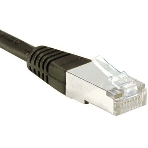 Cordon RJ45 Budget catégorie 6 F/UTP noir - 0,5 m