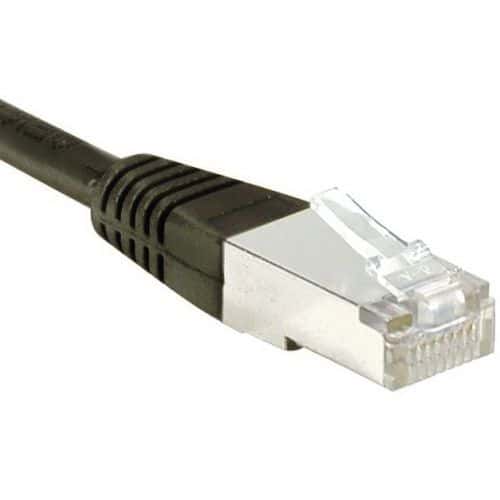 Cordon RJ45 Budget catégorie 6 F/UTP noir - 2 m