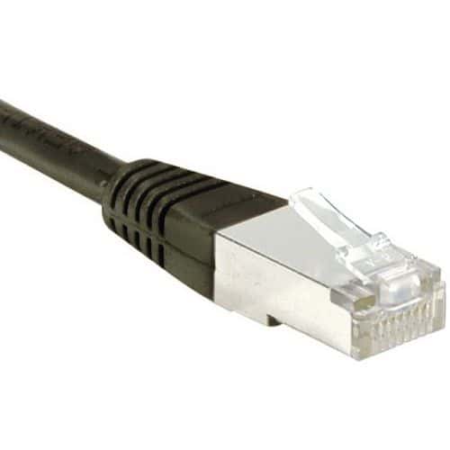 Cordon RJ45 Budget catégorie 6 F/UTP noir - 25 m