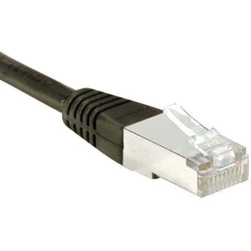 Cordon RJ45 Budget catégorie 6 F/UTP noir - 3 m