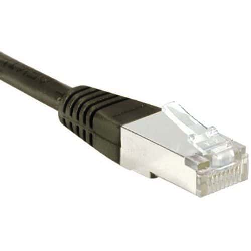 Cordon RJ45 Budget catégorie 6 F/UTP noir - 5 m