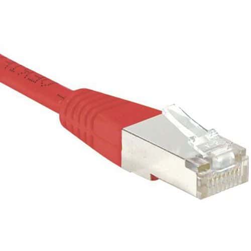 Cordon RJ45 Budget catégorie 6 F/UTP rouge - 10 m