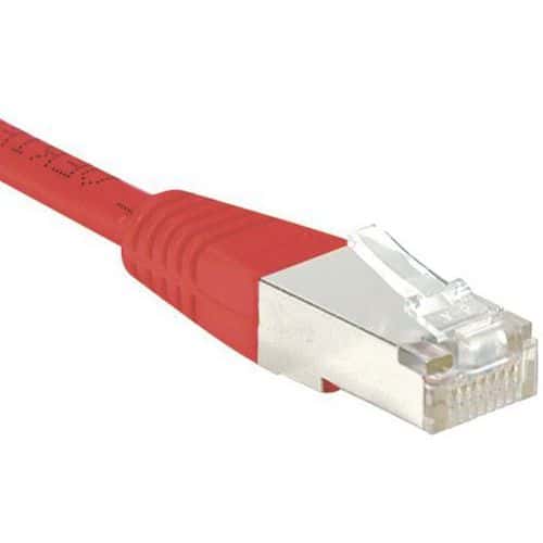 Cordon RJ45 Budget catégorie 6 F/UTP rouge - 2 m