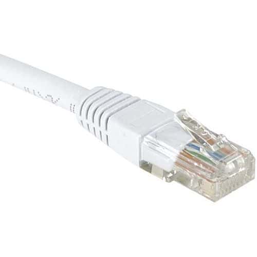 Cordon RJ45 Budget catégorie 6 U/UTP blanc - 10 m