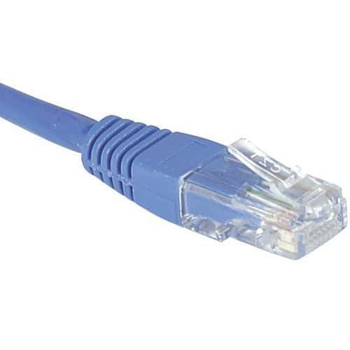 Cordon RJ45 Budget catégorie 6 U/UTP bleu - 5 m