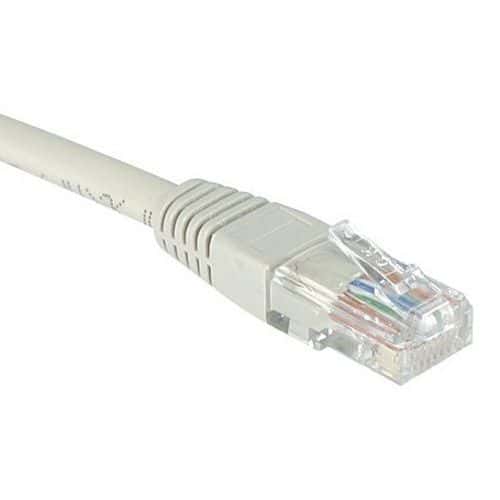 Cordon RJ45 Budget catégorie 6 U/UTP gris - 0,5 m