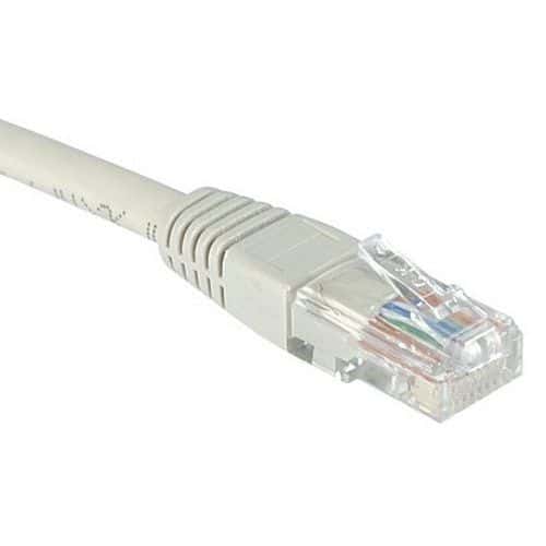 Cordon RJ45 Budget catégorie 6 U/UTP gris - 5 m