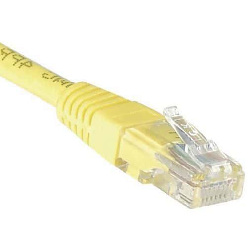 Cordon RJ45 Budget catégorie 6 U/UTP jaune - 1 m