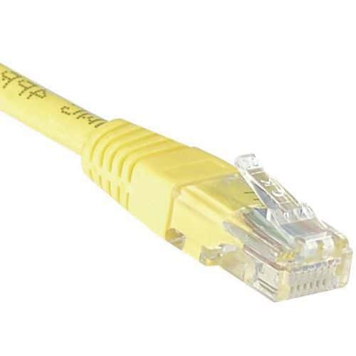 Cordon RJ45 Budget catégorie 6 U/UTP jaune - 2 m