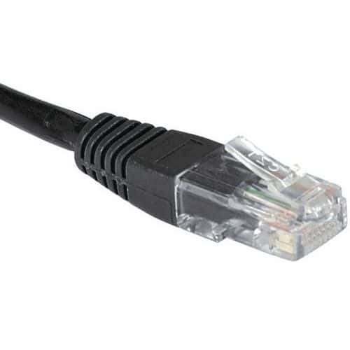 Cordon RJ45 Budget catégorie 6 U/UTP noir - 1 m