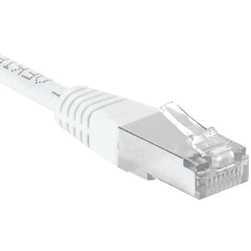 Cordon RJ45 catégorie 6A F/UTP blanc - 20 m