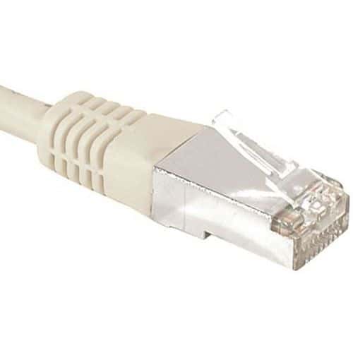 Cordon RJ45 catégorie 6A F/UTP gris - 15 m