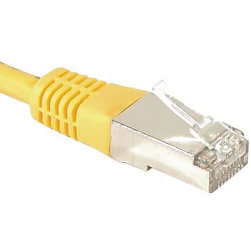 Cordon RJ45 catégorie 6A F/UTP jaune - 5 m