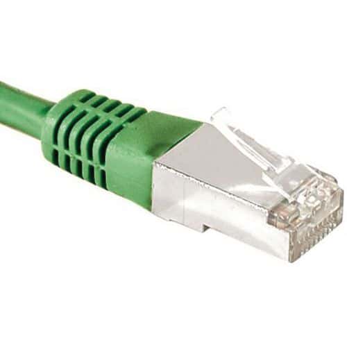 Cordon RJ45 catégorie 6A F/UTP vert - 0,3 m