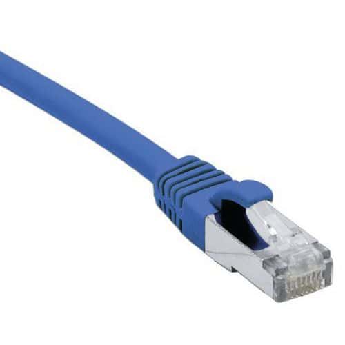 Cordon RJ45 Budget sur câble catégorie 7 S/FTP LSOH bleu 10m