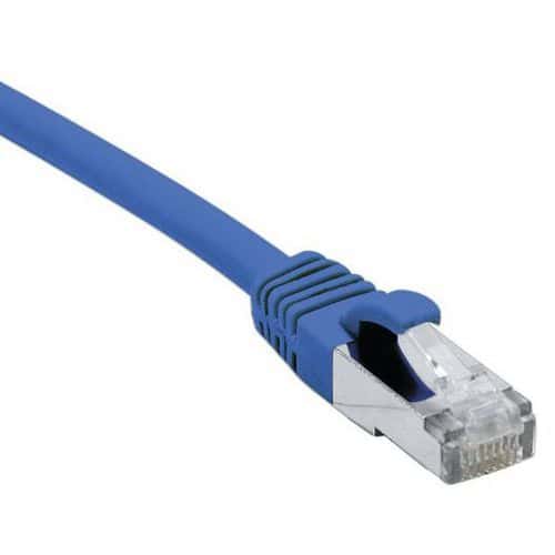 Cordon RJ45 Budget sur câble catégorie 7 S/FTP LSOH bleu 20m