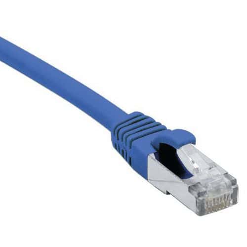 Cordon RJ45 Budget sur câble catégorie 7 S/FTP LSOH bleu 2m