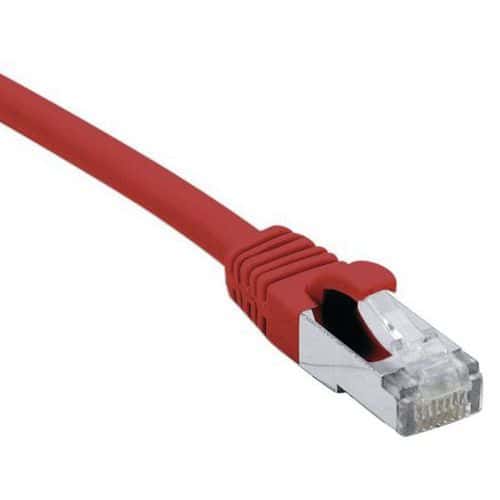 Cordon RJ45 câble catégorie 7 S/FTP LSOH rouge -0,5 m Dexlan