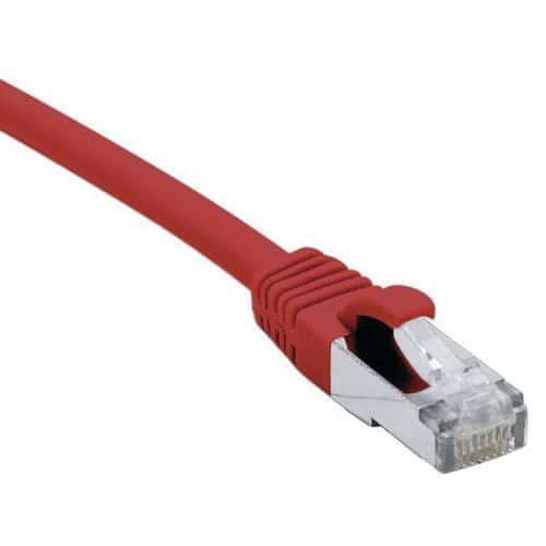 Cordon RJ45 câble catégorie 7 S/FTP LSOH rouge - 2 m Dexlan