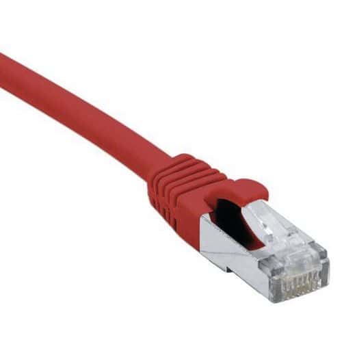 Cordon RJ45 câble catégorie 7 S/FTP LSOH rouge - 3 m Dexlan