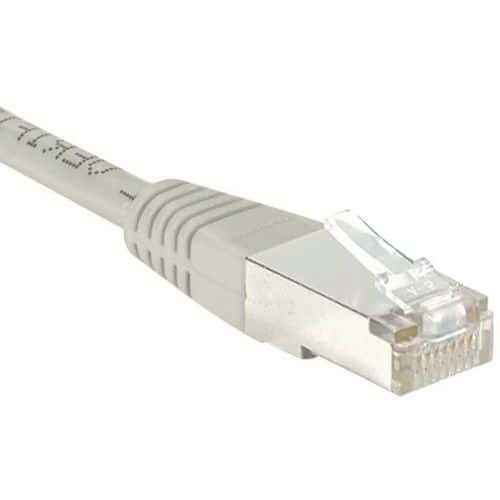 Cordon RJ45 catégorie 5e F/UTP gris - 0,3 m