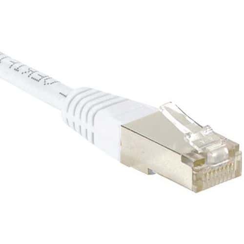 Cordon RJ45 catégorie 6 F/UTP blanc - 20 m