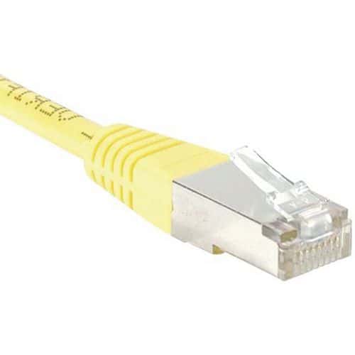 Cordon RJ45 catégorie 6 F/UTP jaune - 20 m