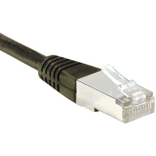 Cordon RJ45 catégorie 6 F/UTP noir - 20 m