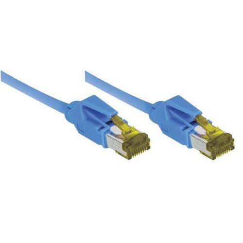 Cordon RJ45 sur câble catégorie 7 S/FTP LSOH bleu - 20 m