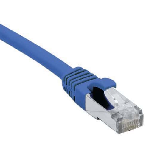 Cordon RJ45 sur câble catégorie 7 S/FTP LSOH bleu 3m DEXLAN