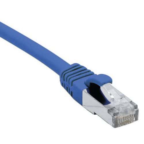 Cordon RJ45 sur câble catégorie 7 S/FTP LSOH bleu 5m Dexlan