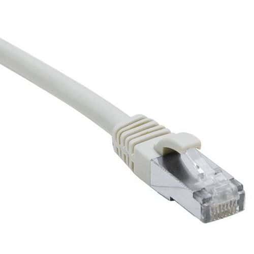 Cordon RJ45 sur câble catégorie 7 S/FTP LSOH gris 10m Dexlan